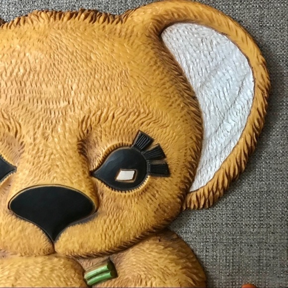 Vintage Plastic Koala Bear Wall Hanging Wall Art Dart Industries - Picture 3 of 9